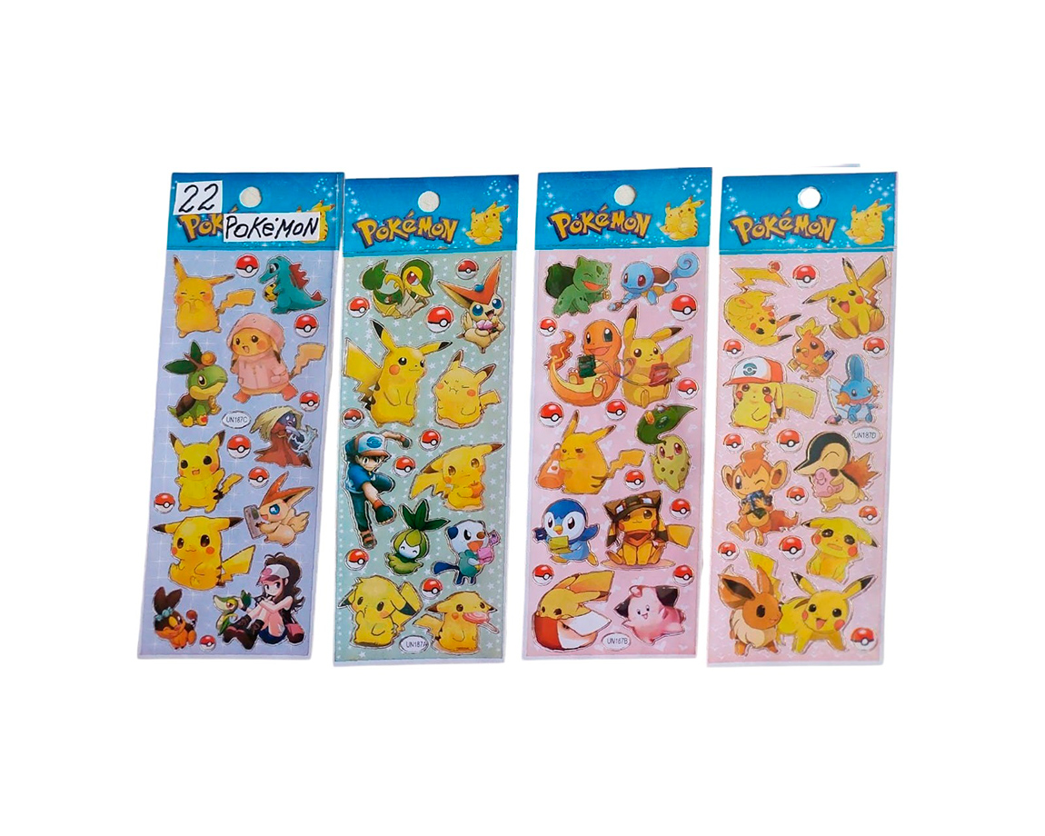STICKERS POKEMON x 10 U.