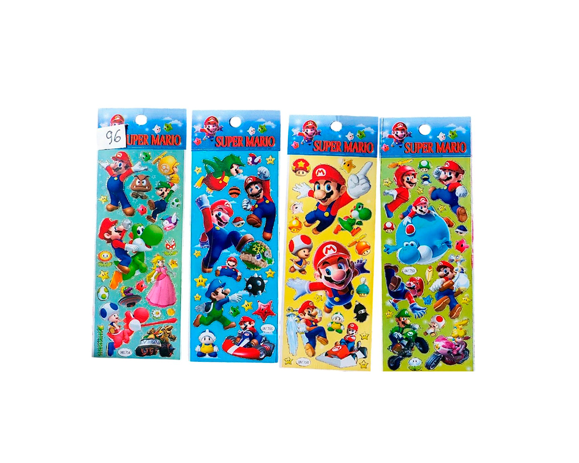 STICKERS MARIO BROSS x 10 U.