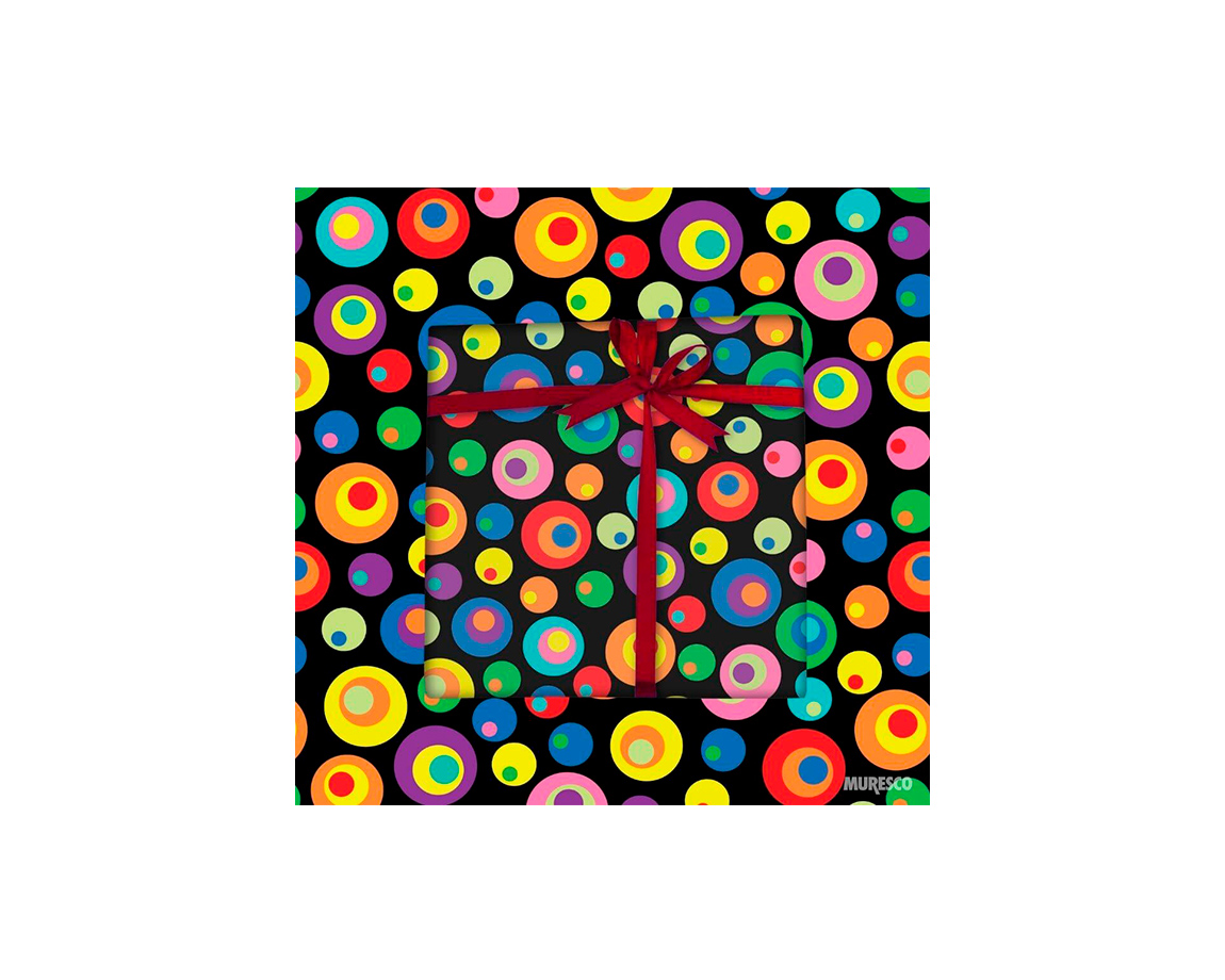 PAPEL BOBINA MURESCO 35x150 -3440- CIRCULOS COLOR