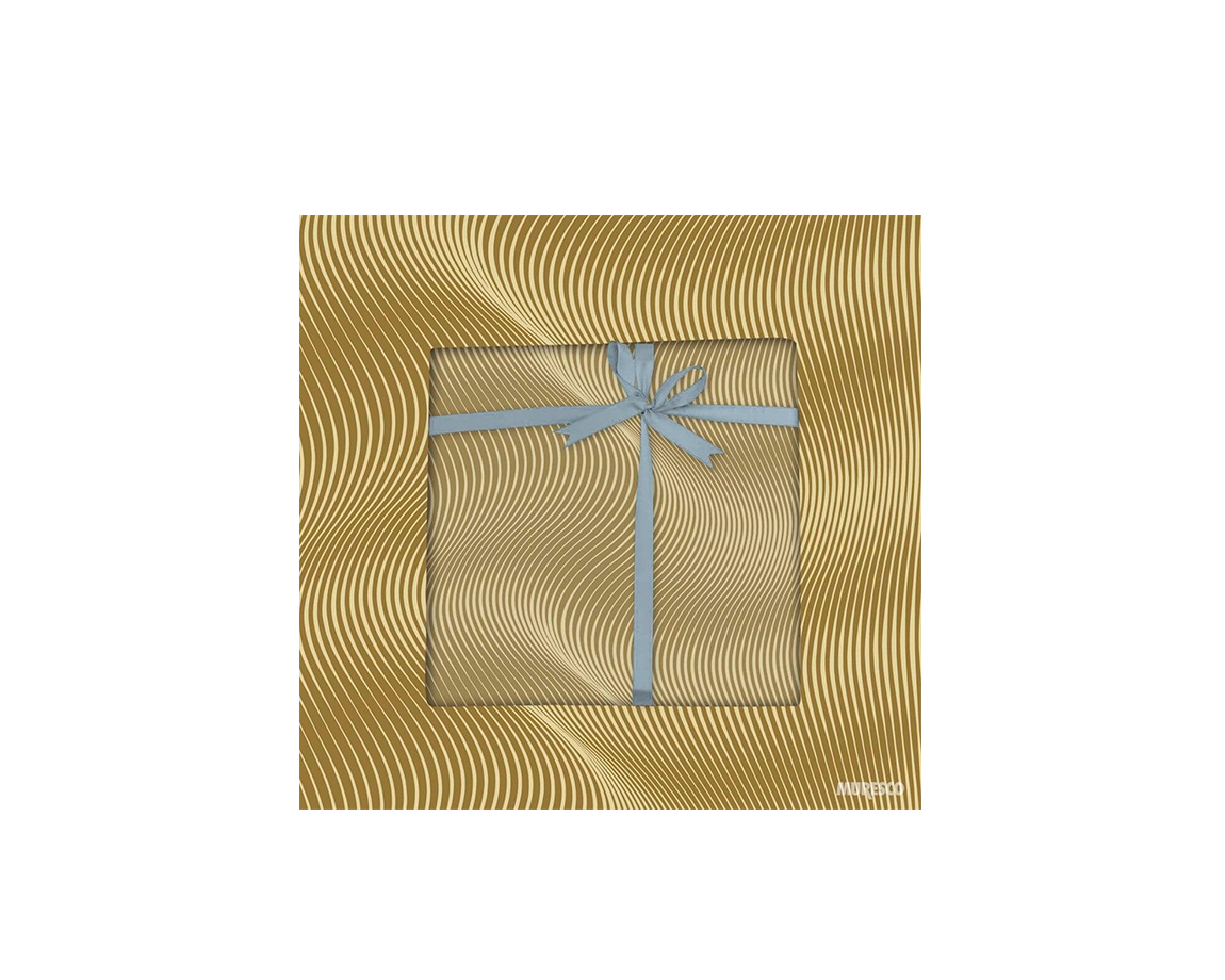 PAPEL BOBINA MURESCO 35x150 -3595- SINUOSO ORO / BEIGE