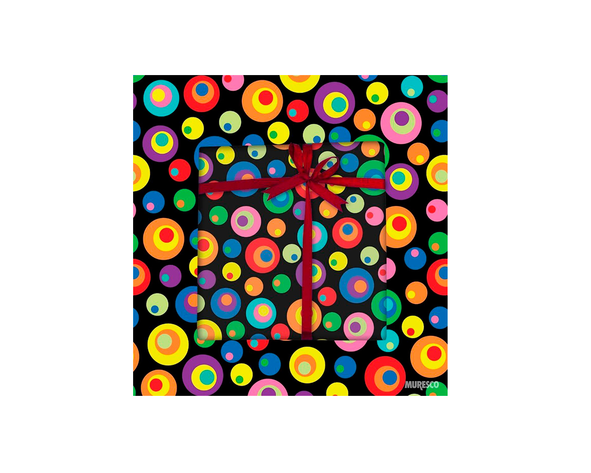 PAPEL BOBINA MURESCO 60x150 -3440- CIRCULOS COLOR