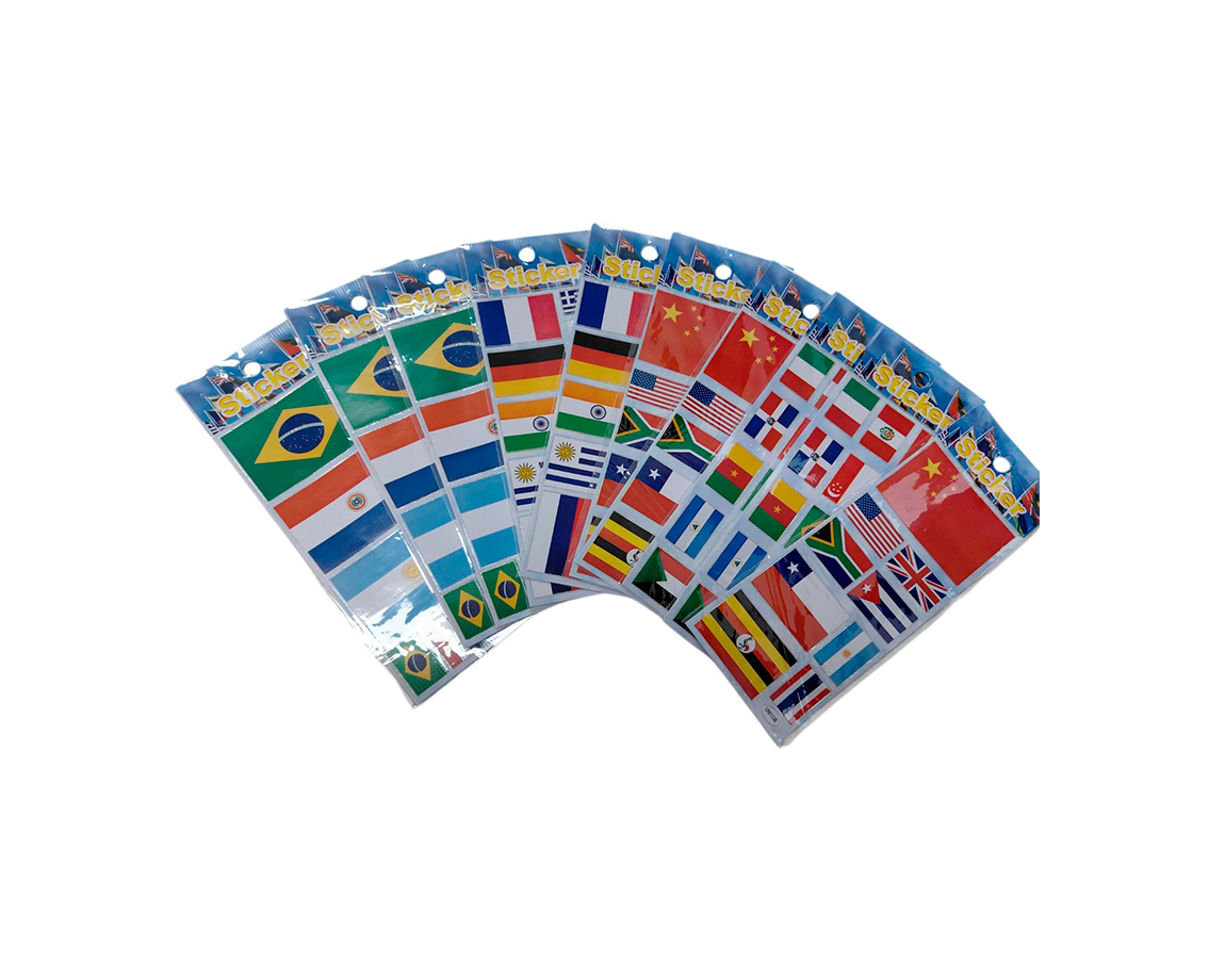 STICKERS BANDERAS x 10 U.