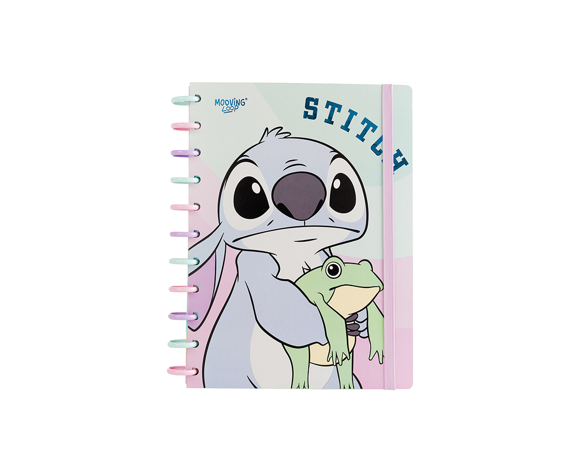 CUADERNO MOOVING LOOP 1711244 STITCH CARTA DISCOS