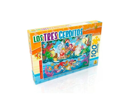 JUGUETE PUZZLE IMPLAS 225 LOS TRES CERDITOS 100 P