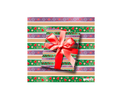 PAPEL BOBINA MURESCO 60x150 -3588- CINTA NAVIDAD