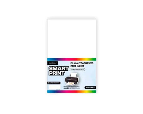PAPEL REXON SMART PRINT A4 TRANSP ADHES. 10H INK-JET 16529