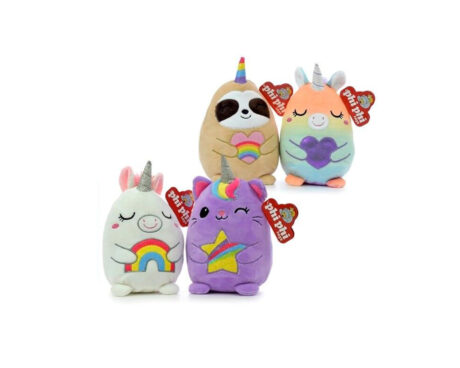 PELUCHE 8215 ANIMALES SPNADEX ARCO IRIS 18 CM