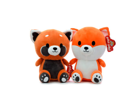 PELUCHE 8205 MAPACHE Y ZORRO SPANDEX 24 CM