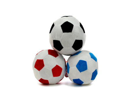 PELUCHE 2309 PELOTA FUTBOL BLANCA CON ROMBOS 15 CM