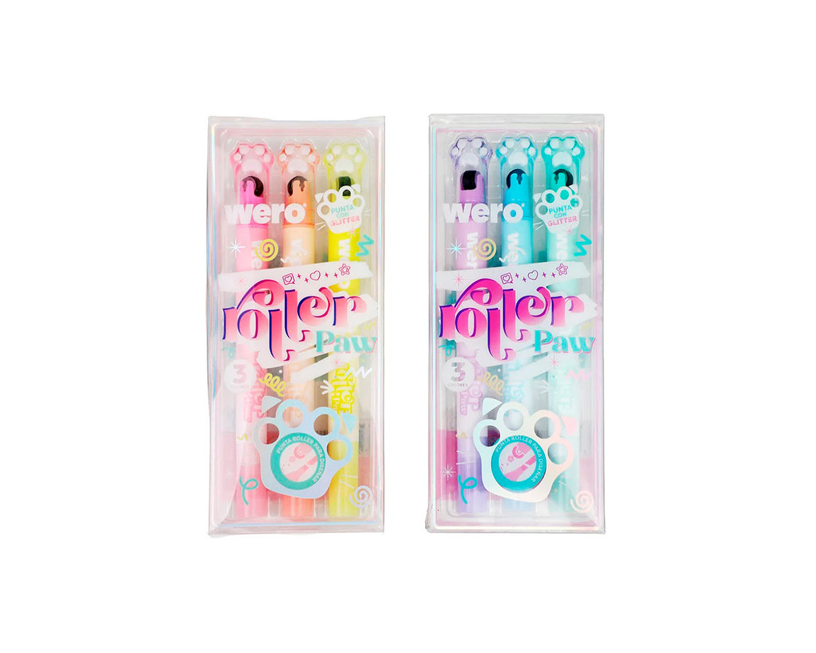 MARCADORES WERO WE4347 DOBLE PUNTA GLITTER Y SELLOS