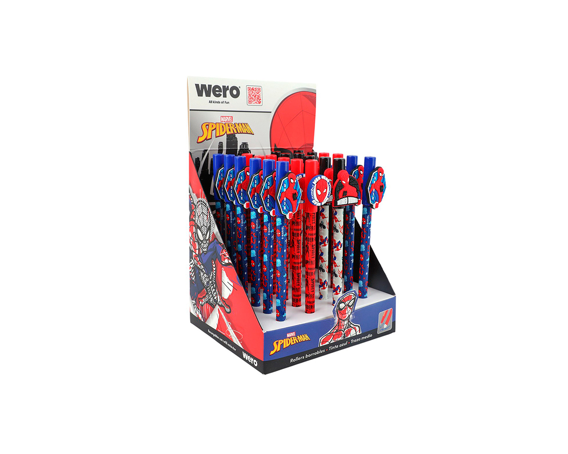 BOLIGRAFO WERO WE4232 BORRABLE SPIDERMAN