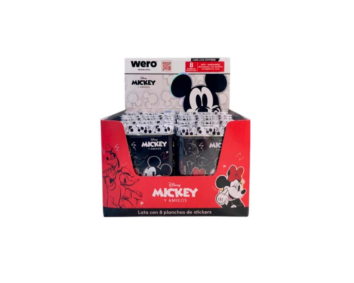 STICKERS TIN WERO WE4407 MICKEY AND FRIENDS