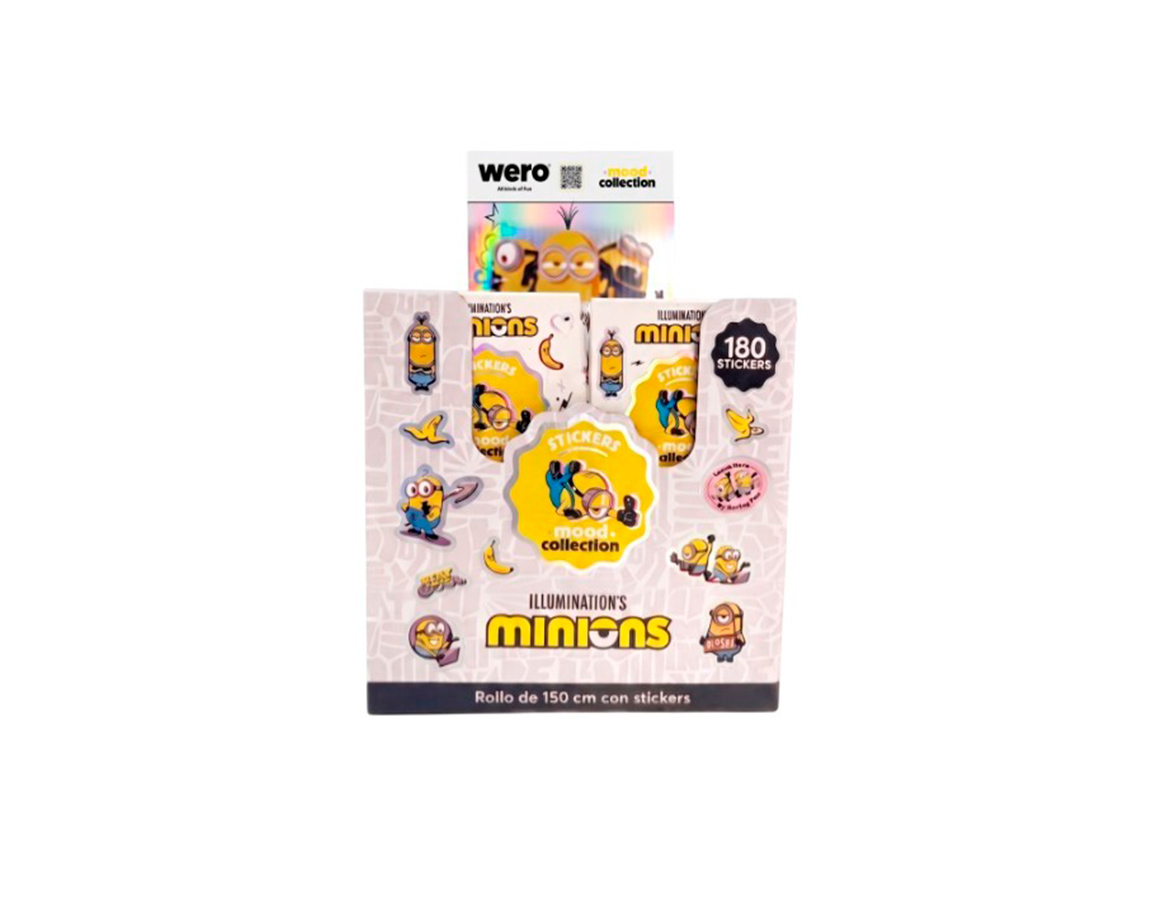 STICKERS WERO WE4404 MINIONS BOX ROLL