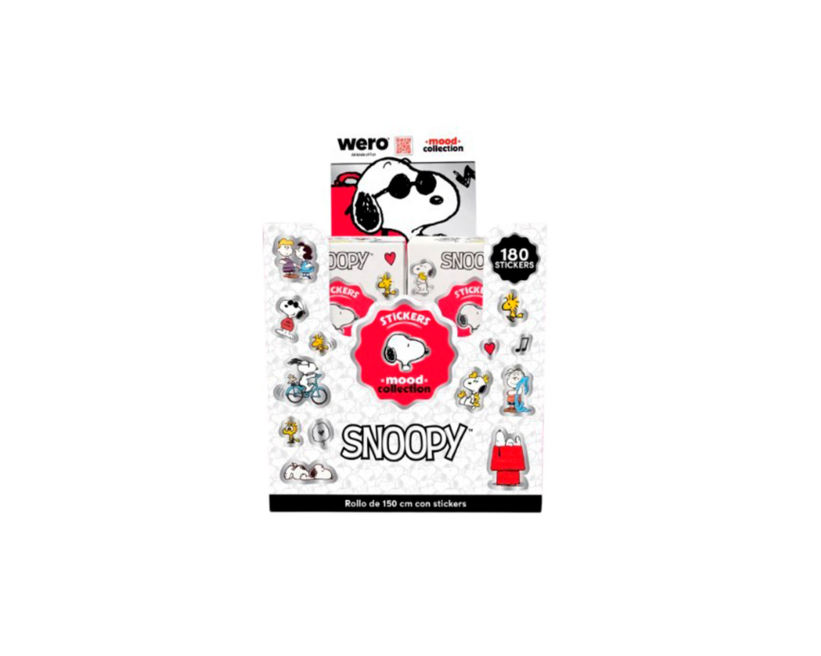 STICKERS WERO WE4402 SNOOPY BOX ROLL