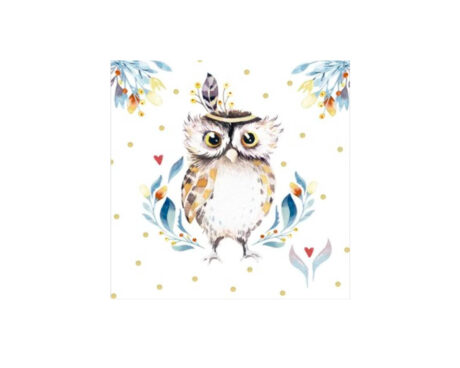 SERVILLETAS EQ DECOUPAGE 33x33CM x20 U. 7015/201876 BUHO