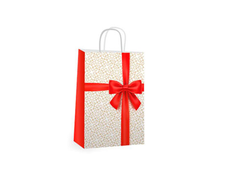 BOLSA BRANDPACK DISEÑOS REGALO ROJO 18X20