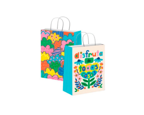 BOLSA BRANDPACK DISEÑOS DISFRUTA FLORES 18X20