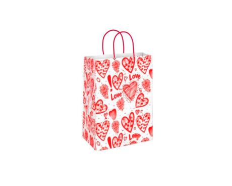BOLSA BRANDPACK DISEÑOS CORAZON LETRAS 18X20