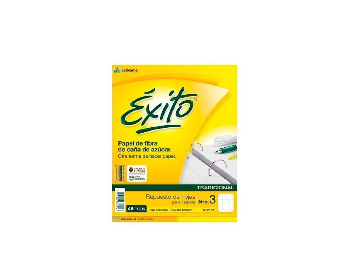 REPUESTOS EXITO ECOLOGICO x 48 HJS.#