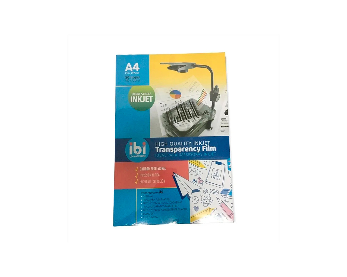 TRANSPARENCIA IMPRES 850403 I-JET AUTOAD A4 x50 U