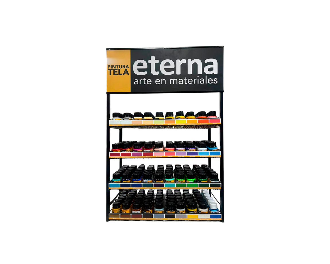 EXHIBIDOR ETERNA PINTURA DE TELA x 240 U