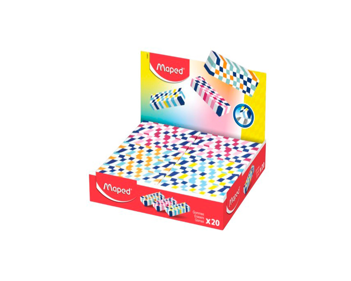 GOMAS MAPED TEENS TABLERO AJEDREZ x UNID. -123501-