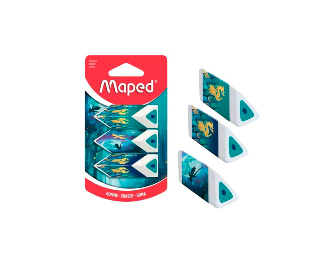 GOMAS MAPED DRAGON 119524 PIRAMIDE BL x 3 u.