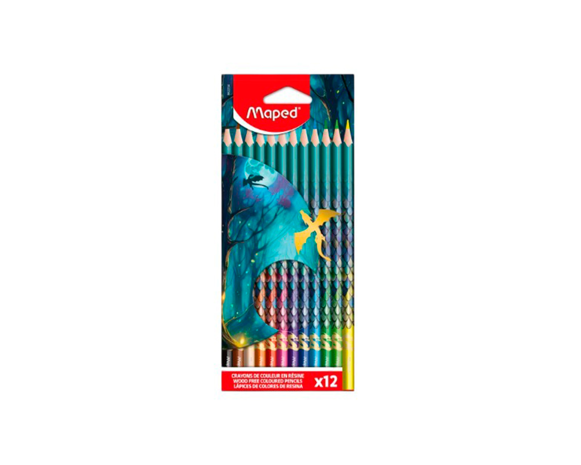 PINTURITAS MAPED DRAGON x 12 UNID.