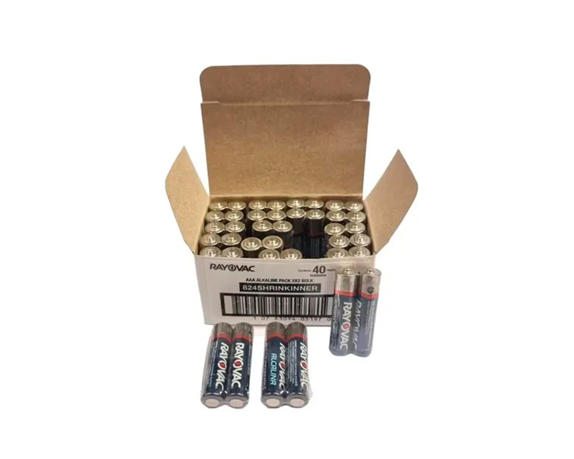 PILAS RAYOVAC AAA ALCALINA x 40 UNID.