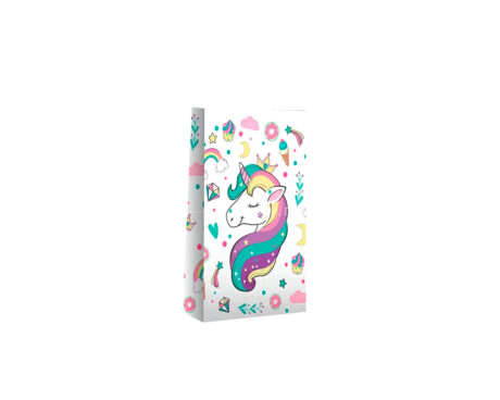 BOLSA BRANDPACK COTILLON UNICORNIO GLAM 12X24 10 UNI