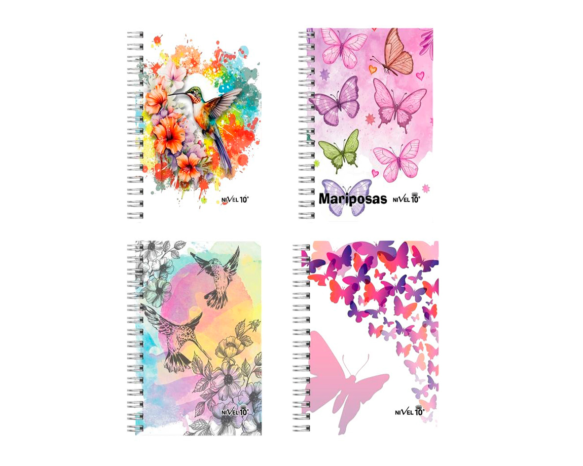 AGENDA NIVEL 10 N°8 3455 MARIPOSAS Y COLIBRI ESP SEMAN 2027