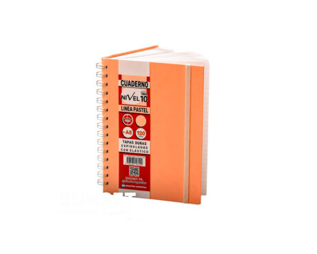 CUADERNO NIVEL 10 A4 SUNSET PASTEL DURAZNO T/D 120 H = 6502
