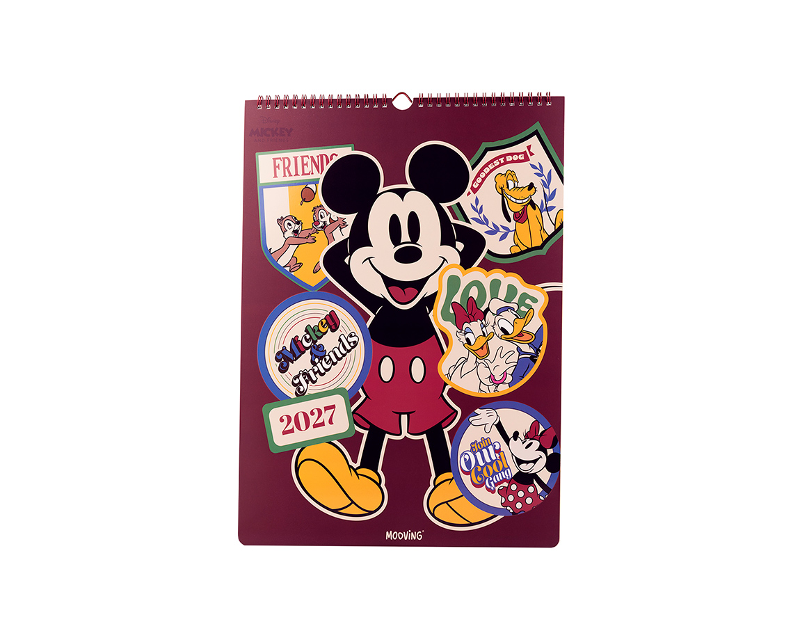 PLANIFICADOR MOOVING 1419253 30x40 MICKEY&FRIENDS ESPIRAL 2027