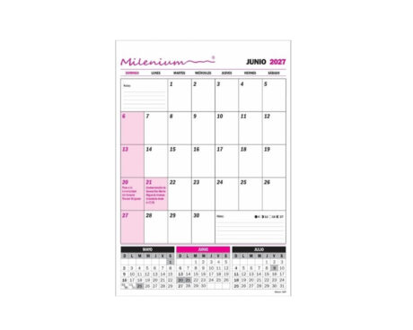 PLANIFICADOR MILENIUM CAL04 46x64.5 CM VERTICAL 2027