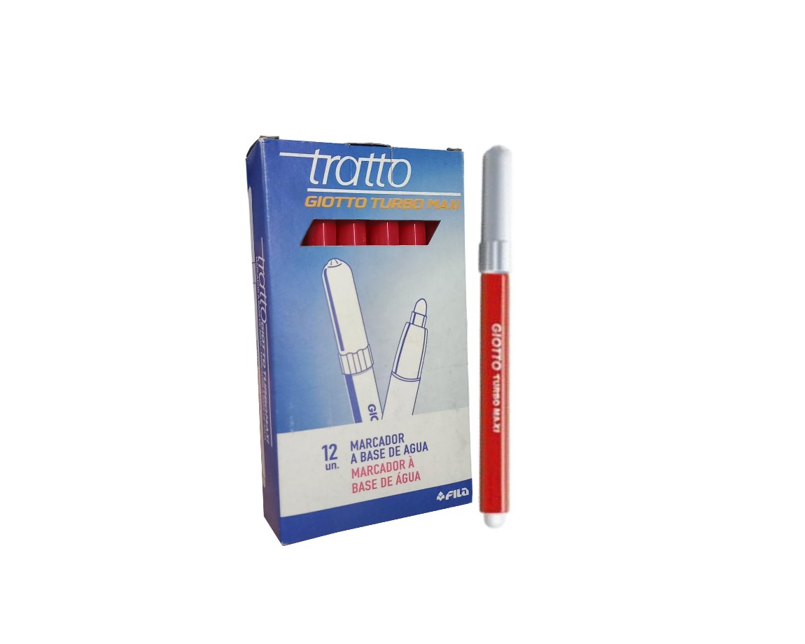 MARCADOR PAX GIOTTO TURBO MAXI ROJO x 12 u.