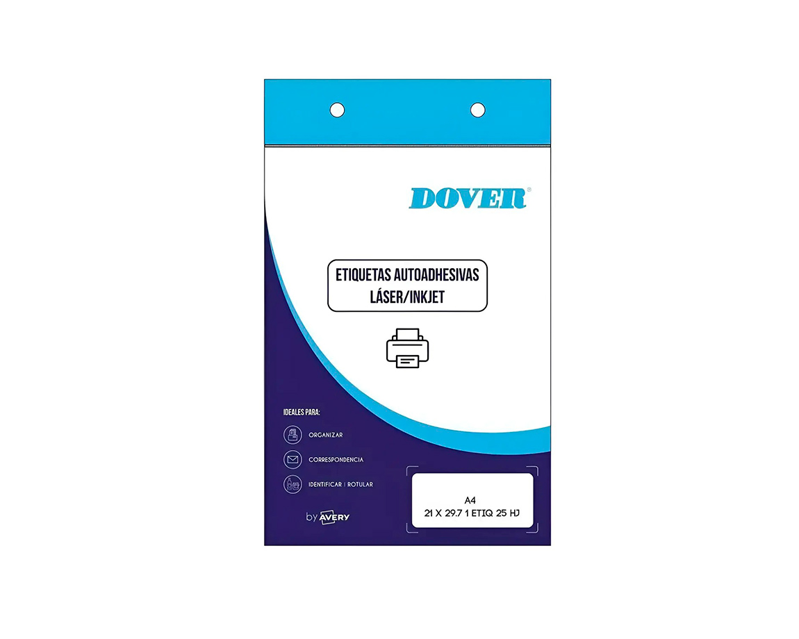 ETIQUETAS DOVER 05EA0001 A4  - 18 etiquetas -