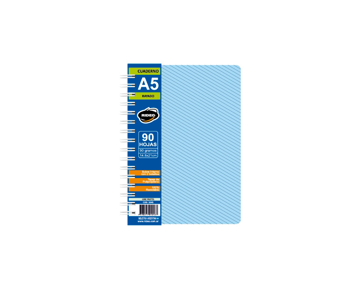 CUADERNO RIDEO 3155/1 A5 PASTEL L