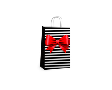 BOLSA BRANDPACK DISEÑOS MOÑO ROJO 22X30