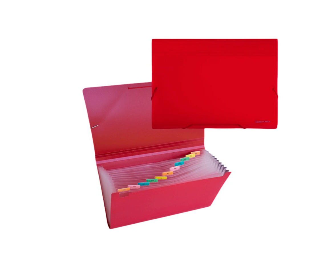 CARPETA LAMA OFFICE EF202F CLASIFICADOR OF ROJO