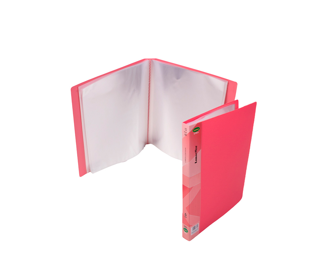 CARPETA LAMA OFFICE FM10 A4 10 FOLIOS PASTEL SALMON