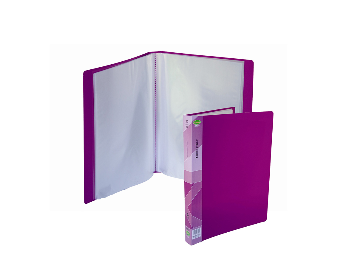 CARPETA LAMA OFFICE FM40 A4 40 FOLIOS PASTEL PURPURA