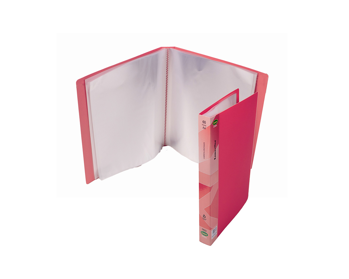 CARPETA LAMA OFFICE FM60 A4 60 FOLIOS PASTEL SALMON