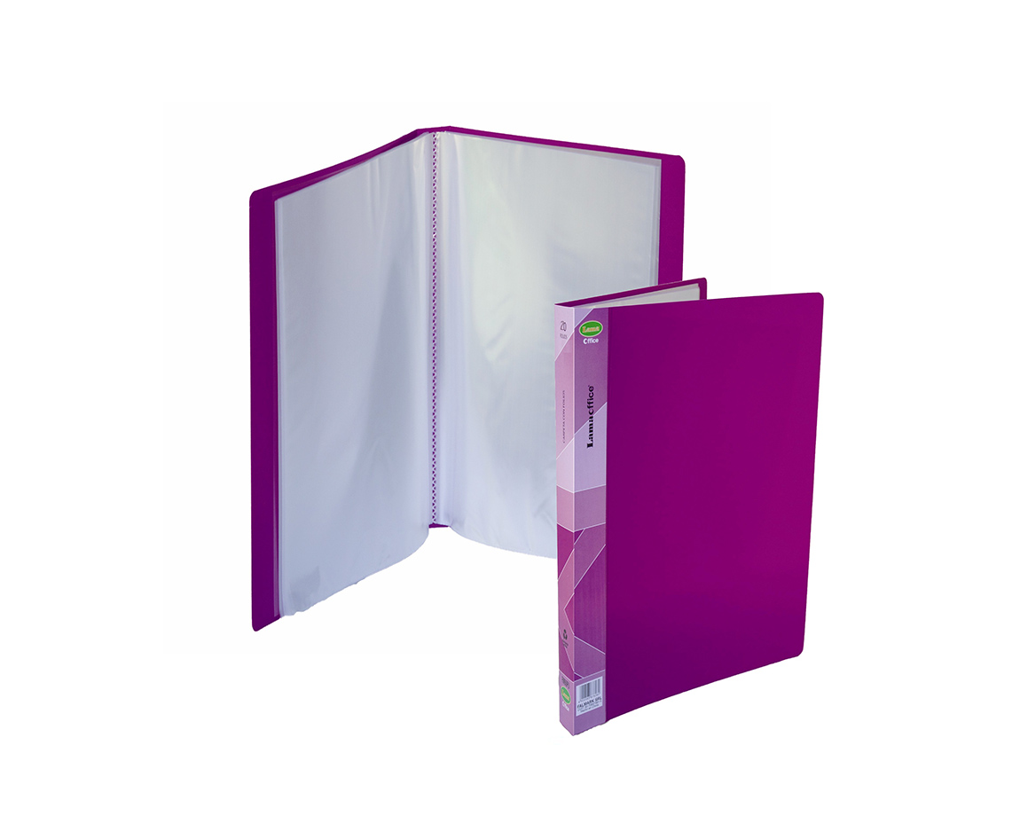 CARPETA LAMA OFFICE FM20F OFICIO 20 FOLIOS PASTEL PURPURA