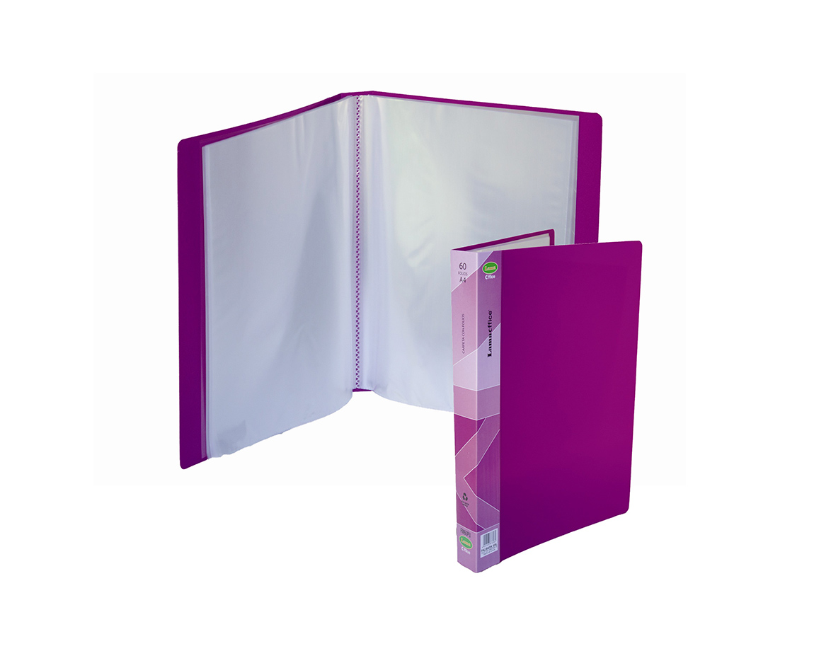 CARPETA LAMA OFFICE FM60F OFICIO 60 FOLIOS PASTEL PURPURA