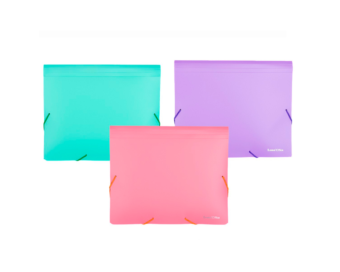 CARPETA LAMA OFFICE EF202PL CLASIFICADOR A4 PASTEL L/P/S