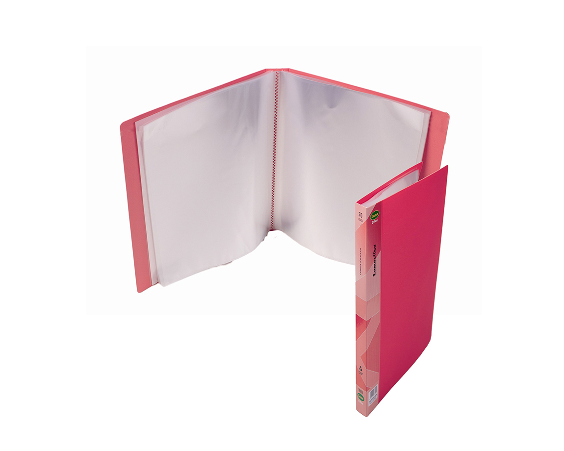 CARPETA LAMA OFFICE FM20 A4 20 FOLIOS PASTEL SALMON