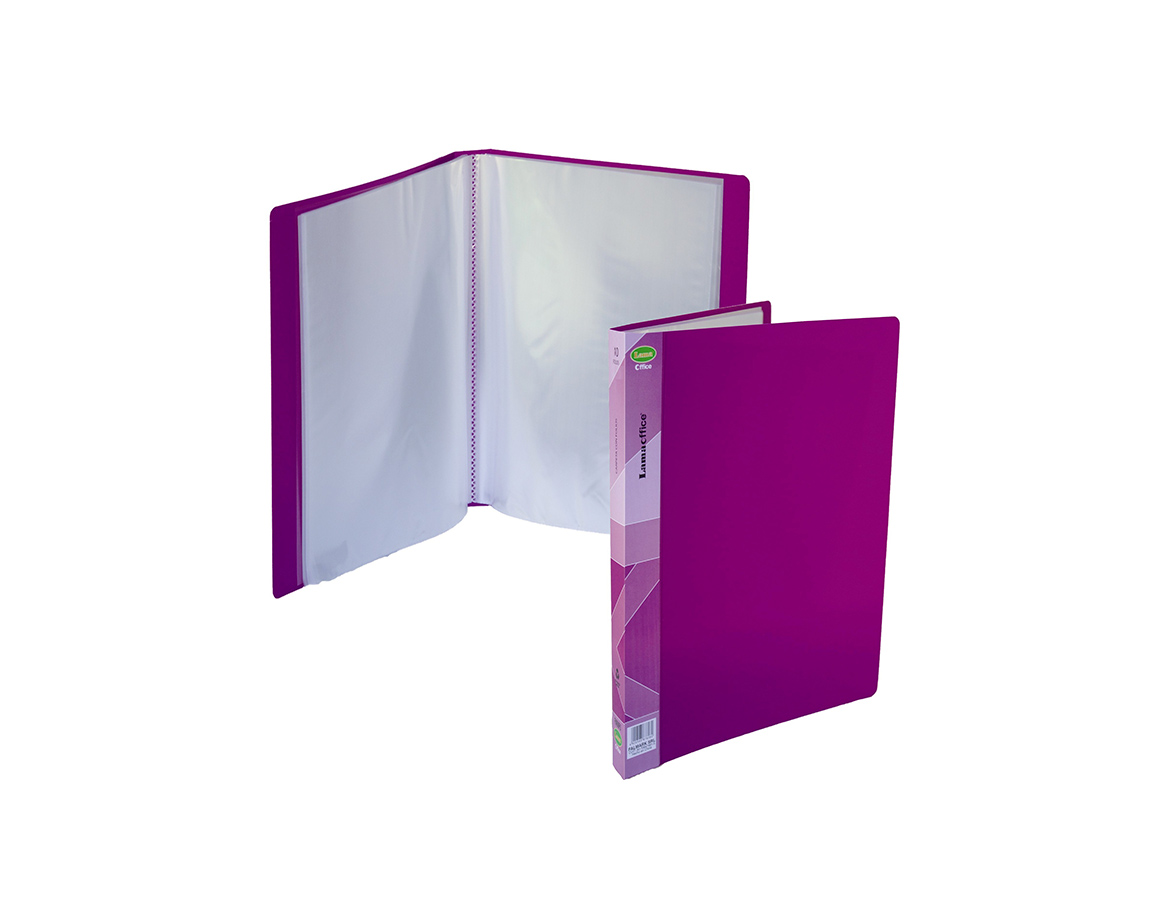 CARPETA LAMA OFFICE FM10F OFICIO 10 FOLIOS PASTEL PURPURA