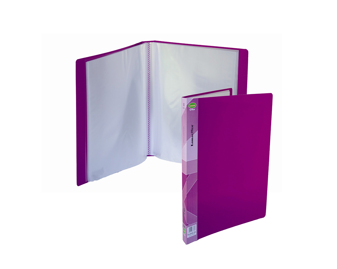 CARPETA LAMA OFFICE FM10 A4 10 FOLIOS PASTEL PURPURA