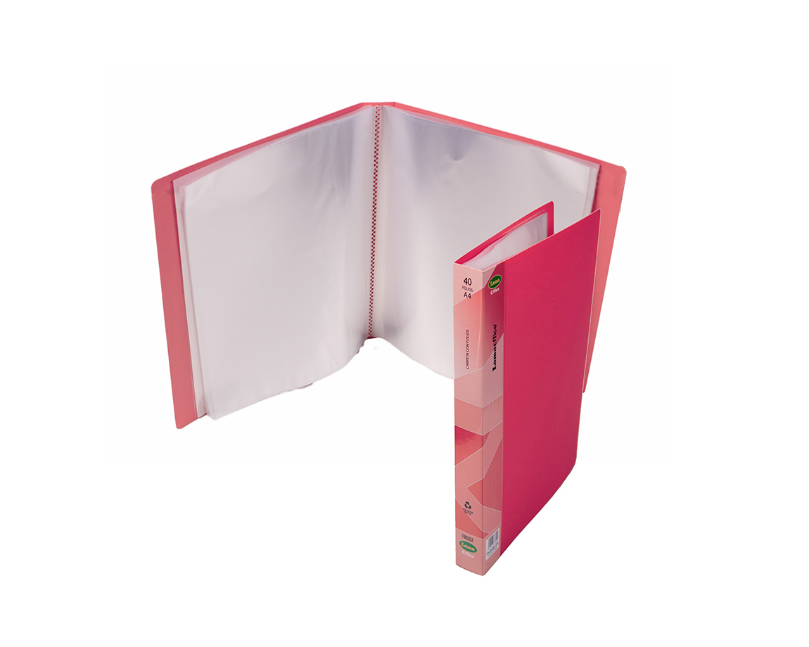CARPETA LAMA OFFICE FM40F OFICIO 40 FOLIOS PASTEL SALMON