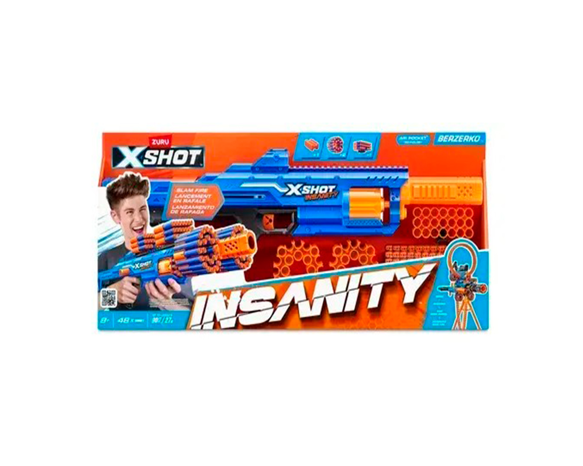 JUGUETE ZURU X-SHOT 7475 INSANITY BERZERKO
